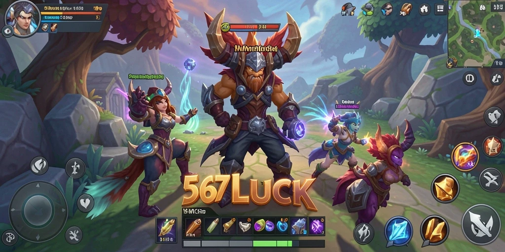Screenshot gameplay 567LUCK menampilkan petualangan seru dalam dunia MMORPG.