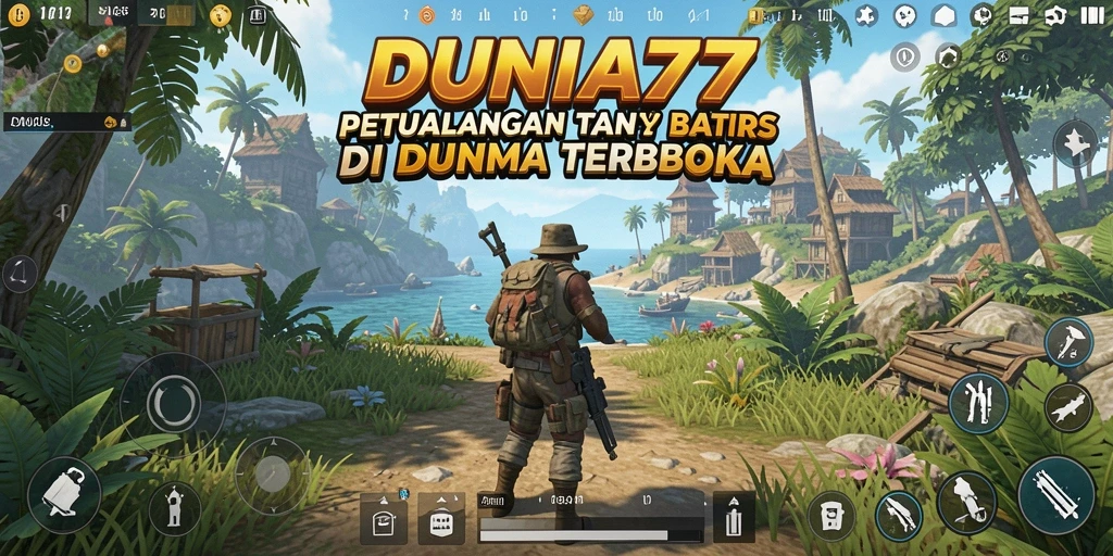 Gameplay DUNIA77 menampilkan petualangan di dunia terbuka yang menakjubkan.